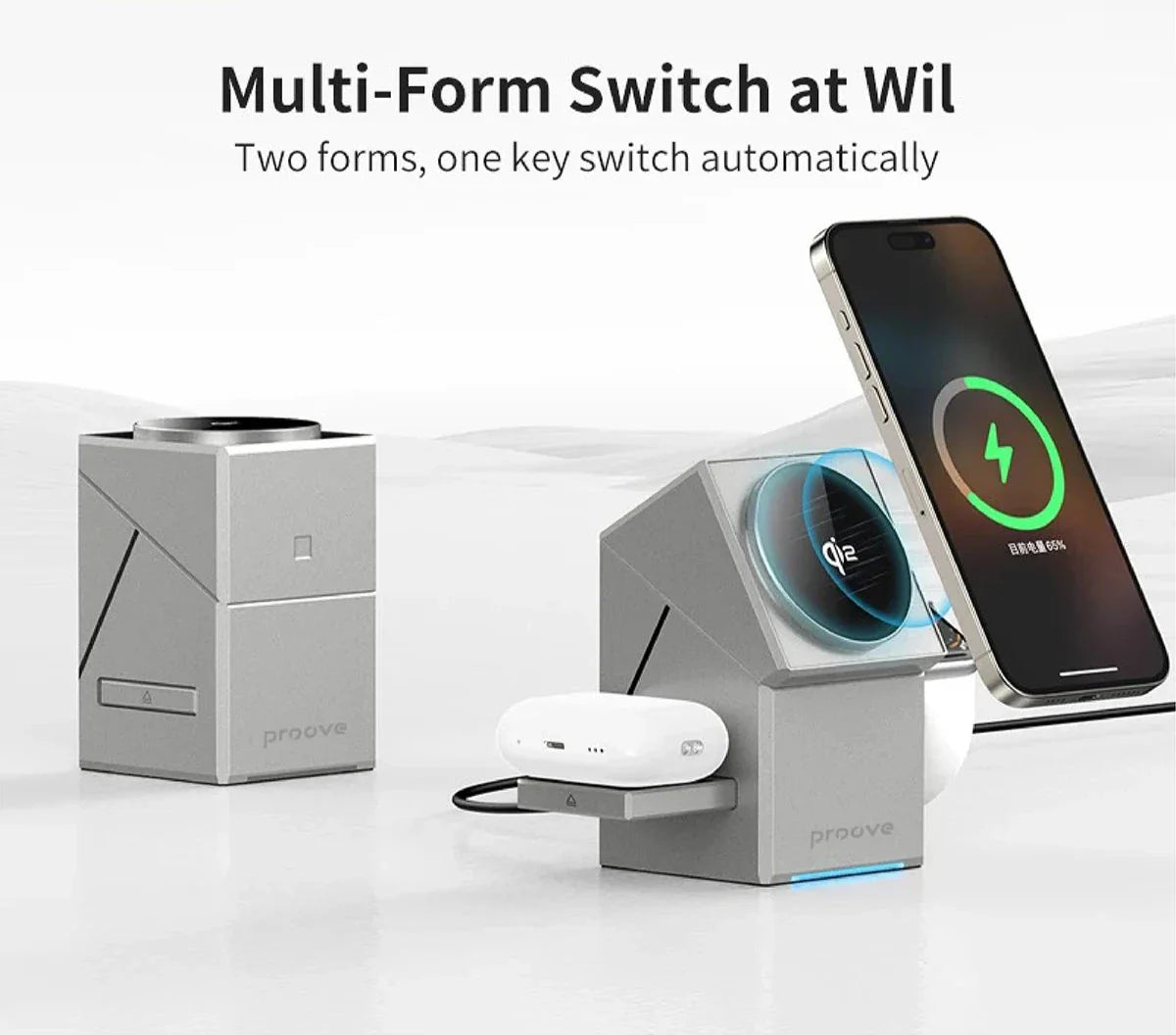 Fast Charging 3 in 1 Magnetic Wireless Charger