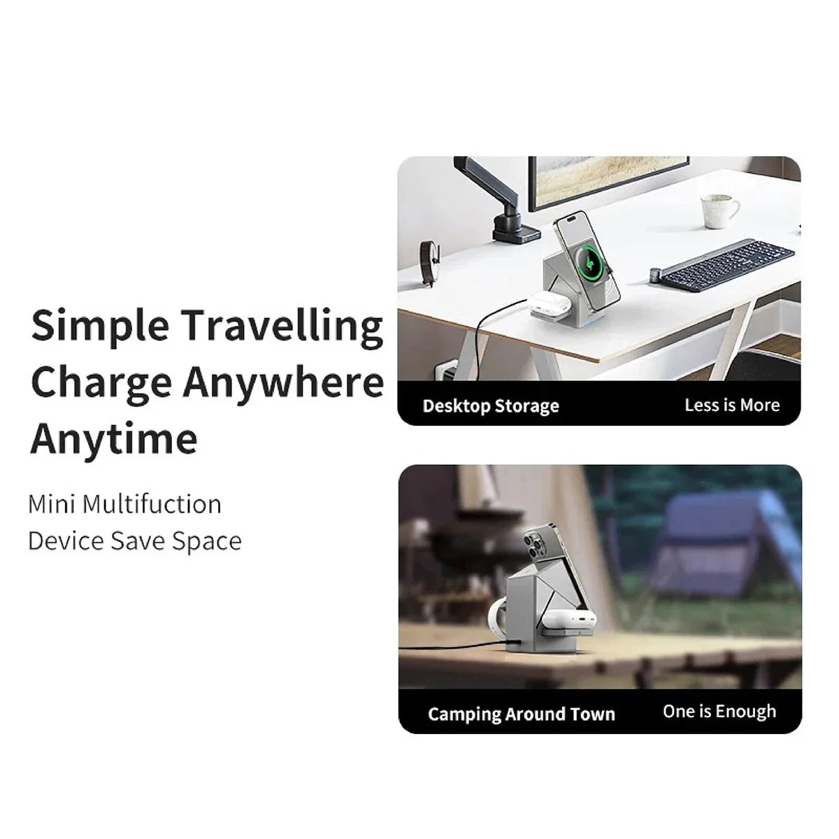 Fast Charging 3 in 1 Magnetic Wireless Charger