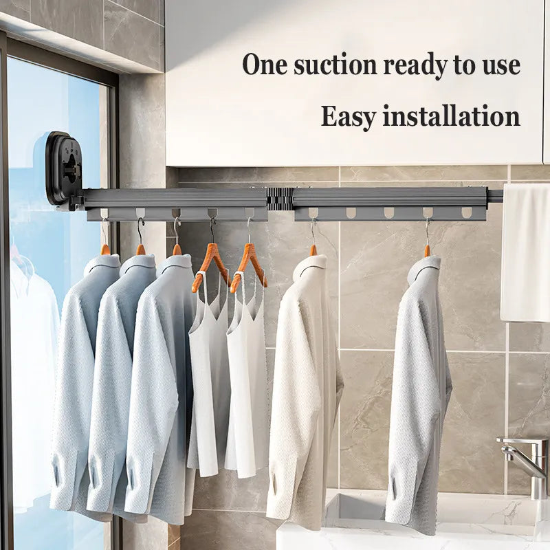 Compact Foldable Wall Drying Rack for Clothes