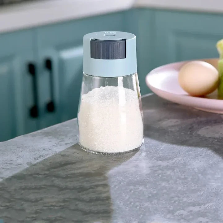 Rotating Kitchen Seasoning Dispenser Set with Jars