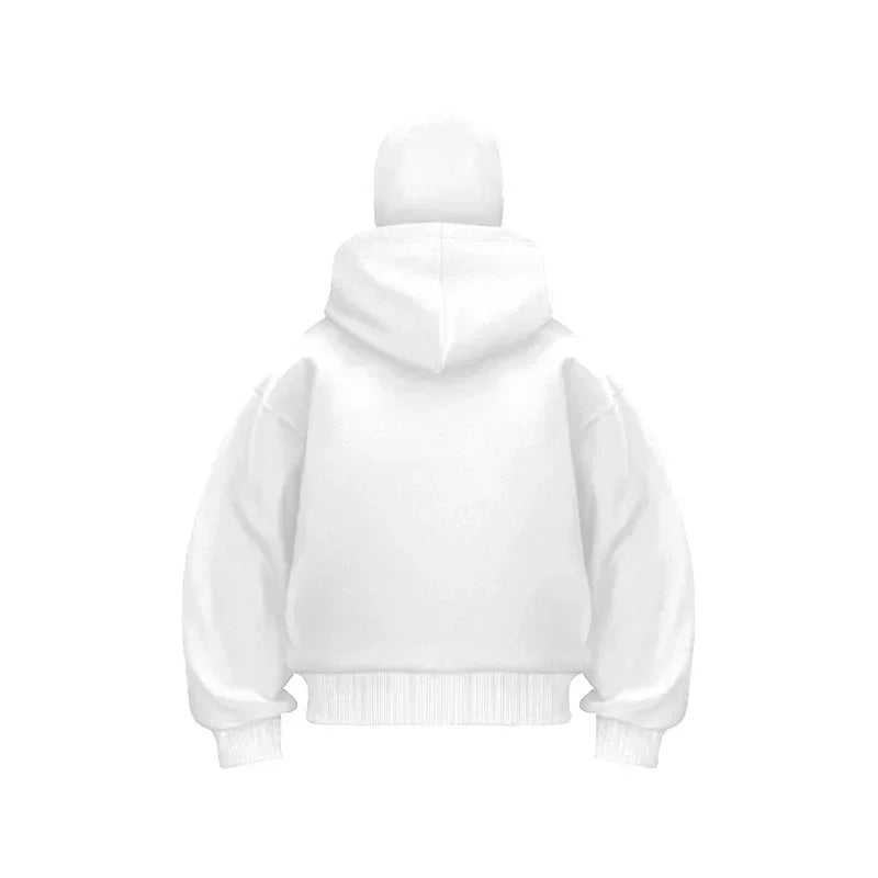 Polar Mask Hoodie, Full Zip Hoodie with Face Mask Men's Fashion