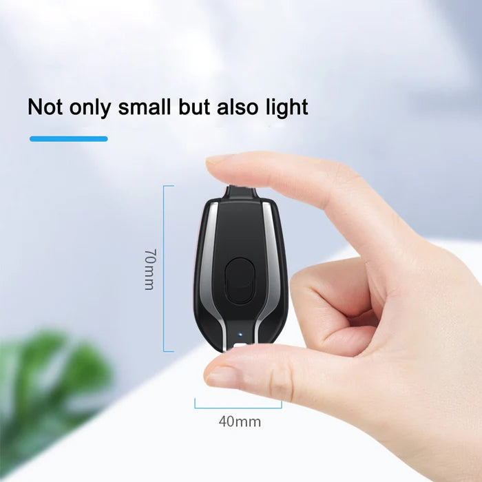 Mini Emergency Keychain Power Bank for iPhone