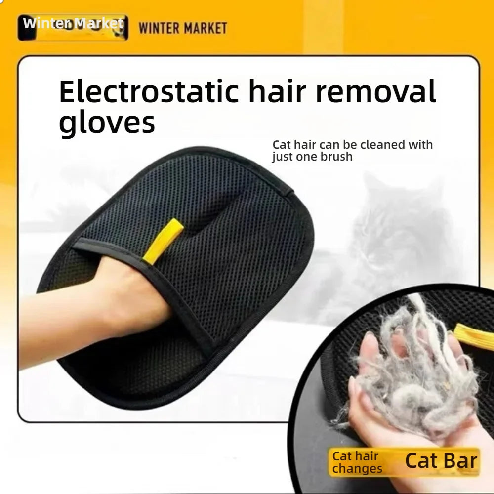 GroomEase Pet Hair Remover Glove for Daily Brushing