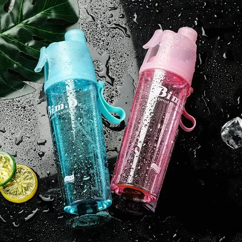 2-in-1 Portable Spray Water Bottle for Outdoors