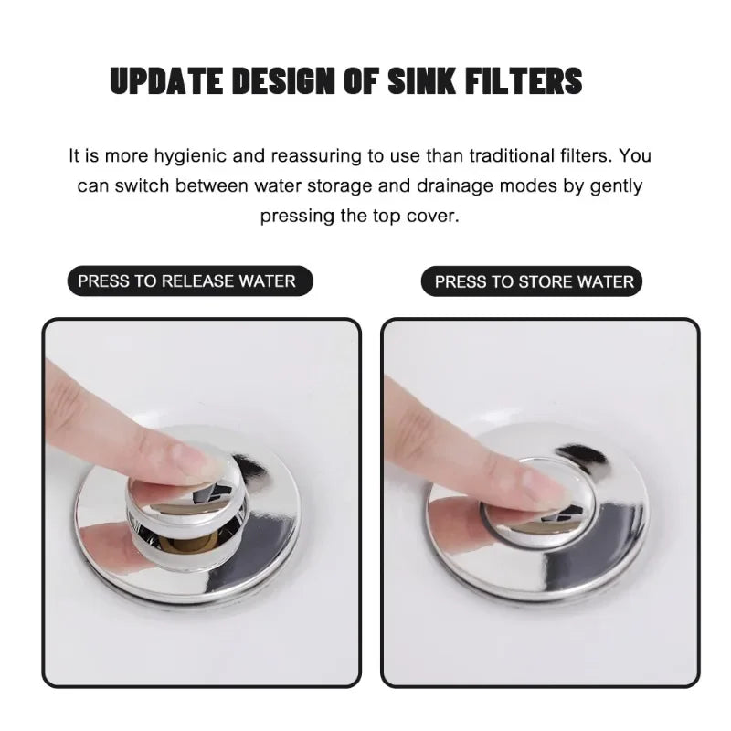 FaucetEase™ - Stainless Steel Floor Drain Filter