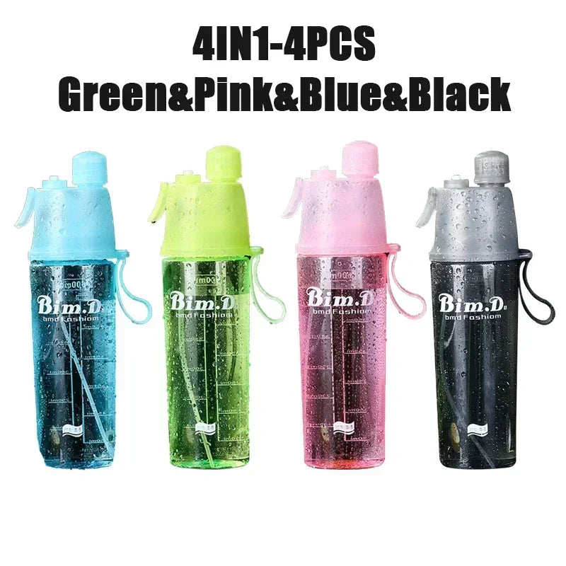 2-in-1 Portable Spray Water Bottle for Outdoors