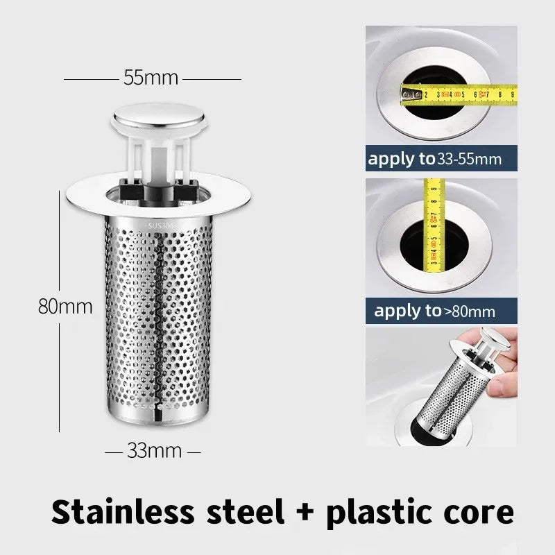 FaucetEase™ - Stainless Steel Floor Drain Filter