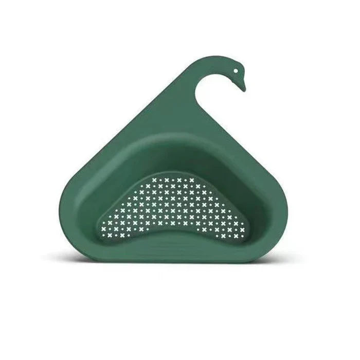 SwanShaped Sink Drain Basket - Multifunctional Kitchen Strainer & Organizer