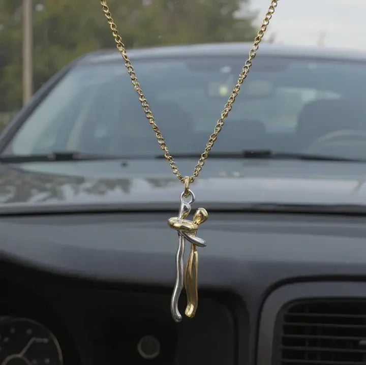 Elegant Hug Necklace Symbolizing Love and Comfort