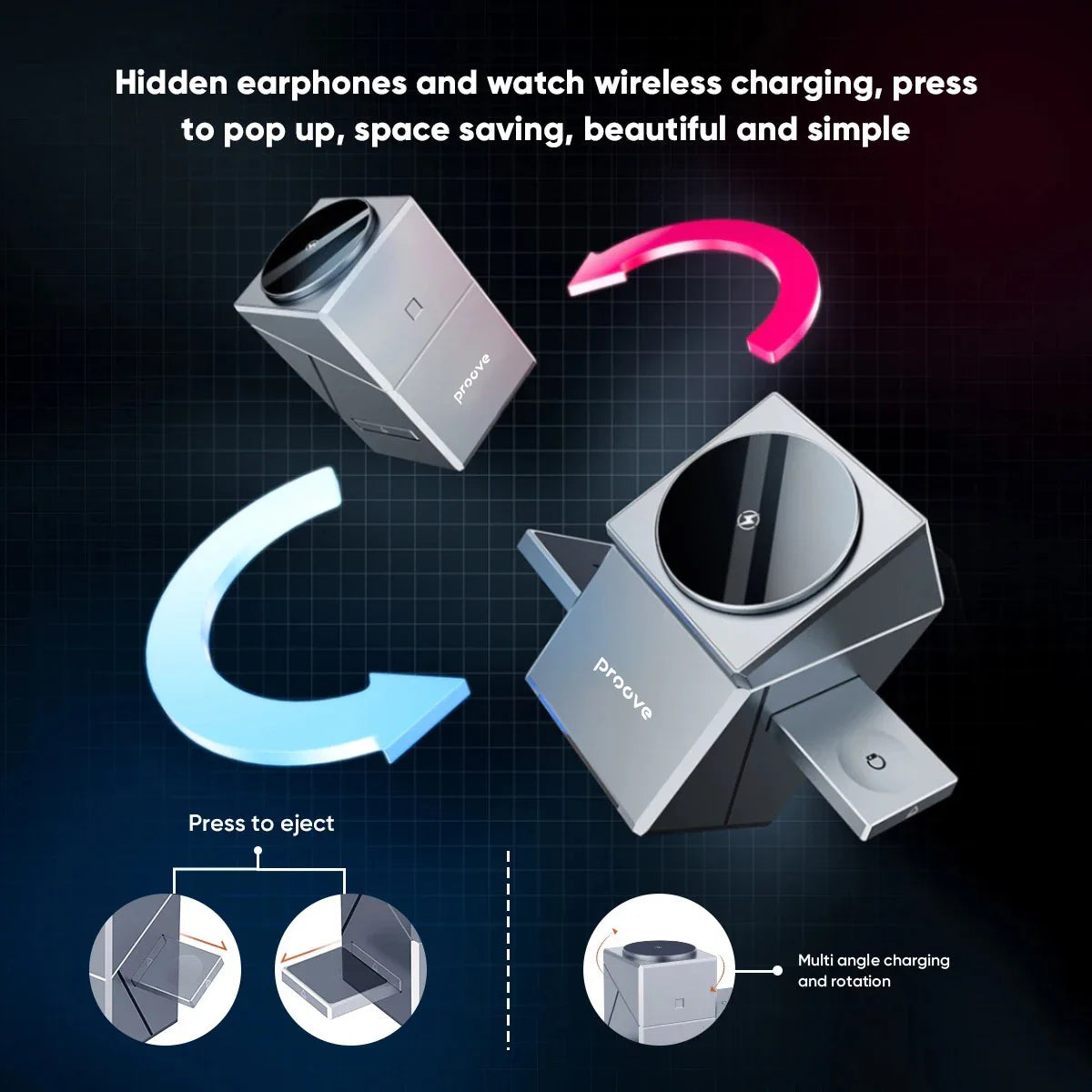 Fast Charging 3 in 1 Magnetic Wireless Charger