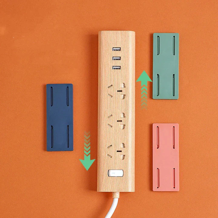 Self-Adhesive Socket Holder Set for Cable Organization