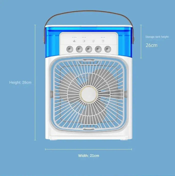 Quiet AirMist Pro Desktop Humidifier Fan Cooler