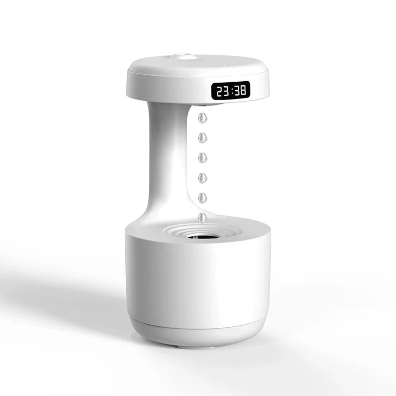 LED Anti-Gravity Droplet Humidifier for Relaxation