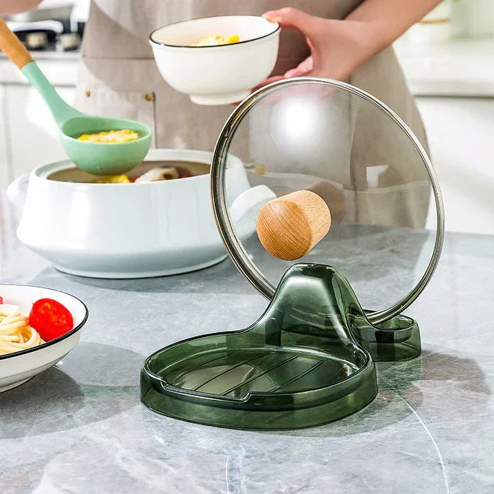 Kitchen Lid and Utensil Holder for Cooking