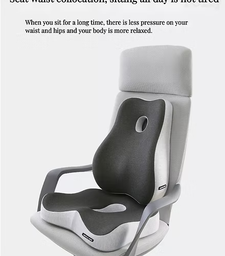 Long Sitting Cushion Foam Chair for Back Relief