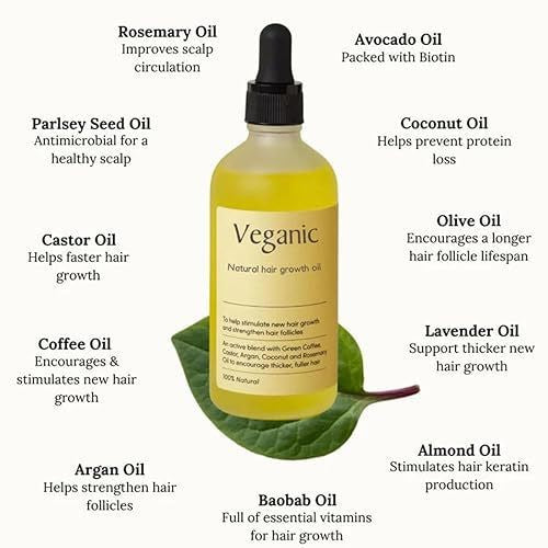Veganic Anti Hair Fall Oil for Natural Hair