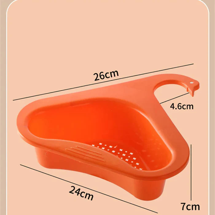 SwanShaped Sink Drain Basket - Multifunctional Kitchen Strainer & Organizer