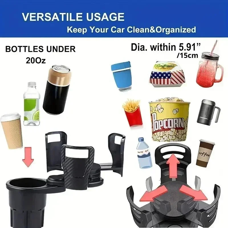4-In-1 Adjustable Car Cup Holder