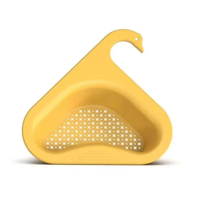 SwanShaped Sink Drain Basket - Multifunctional Kitchen Strainer & Organizer