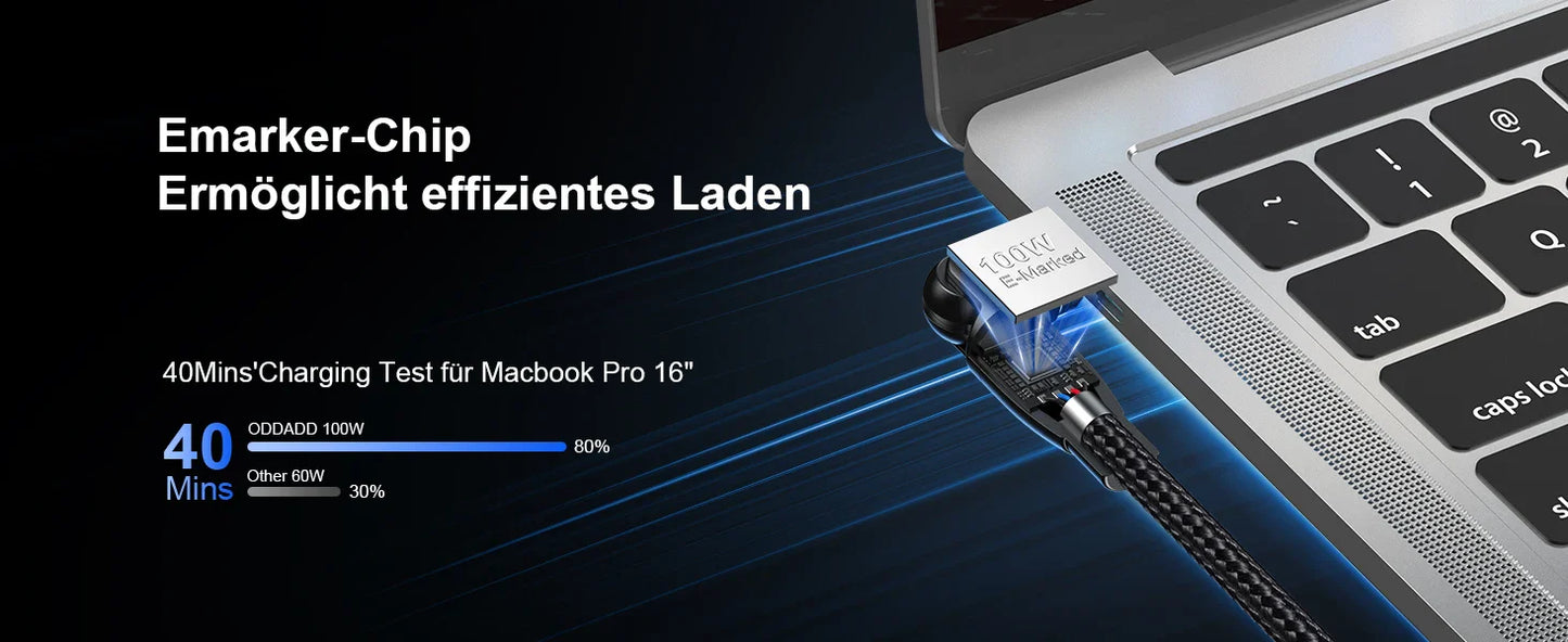 100W Magnetic USB Type-C Fast Charging Cable