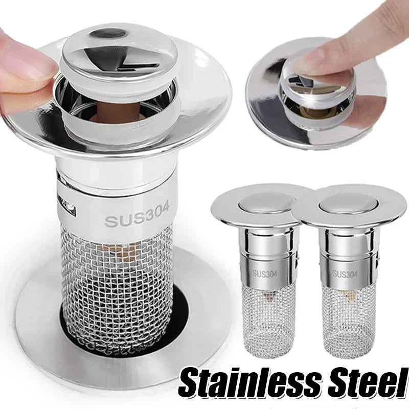 FaucetEase™ - Stainless Steel Floor Drain Filter
