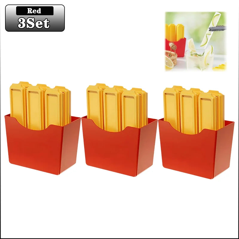 French Fries Ice Cube Mold for Fun Party Cold Drinks