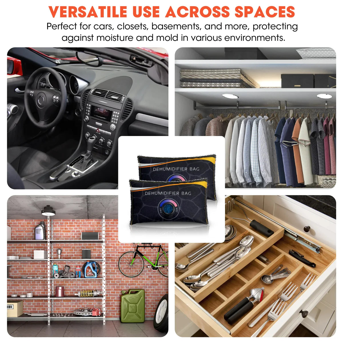 Silica Gel Reusable Dehumidifier Bag