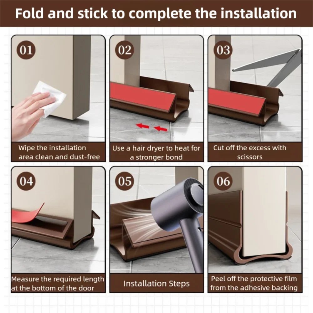 Durable SealGuard Pro Door Strip for Gaps
