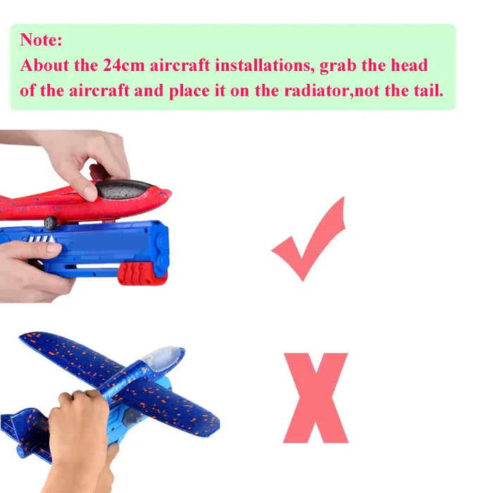 Foam Plane Launcher – Exciting Outdoor Catapult Toy for Kids