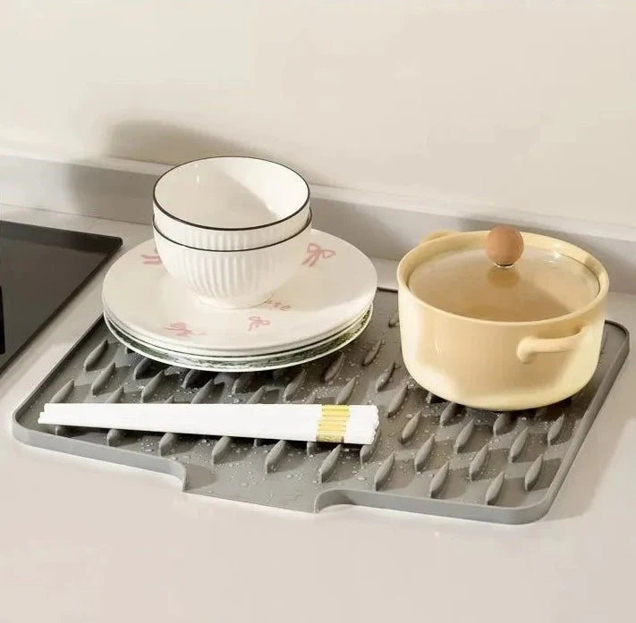 Silicone Kitchen Draining Mat for Quick Drying