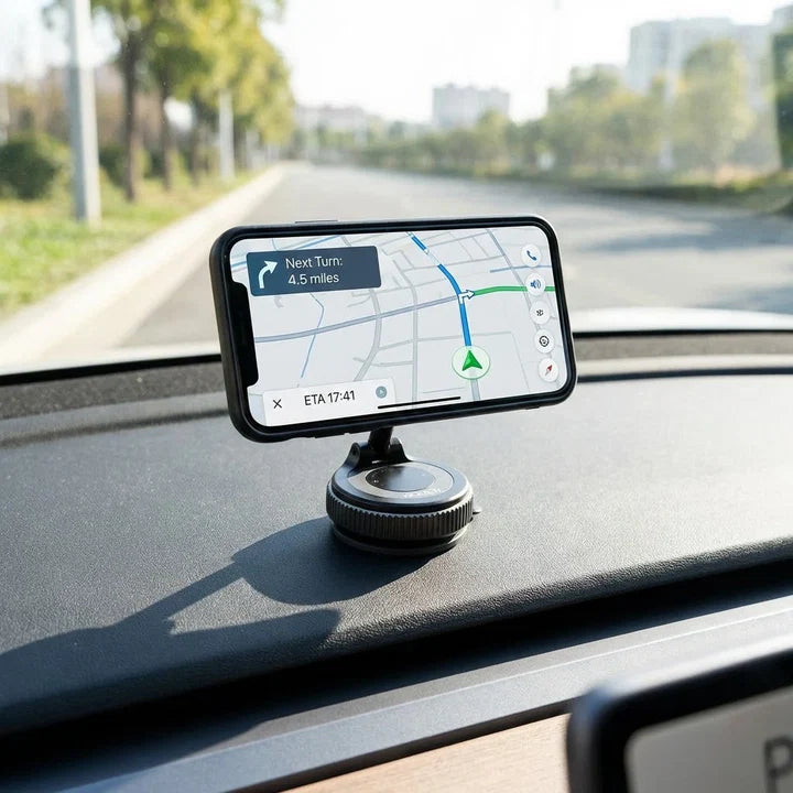 Magnetic Phone Holder with Vacuum Suction Base