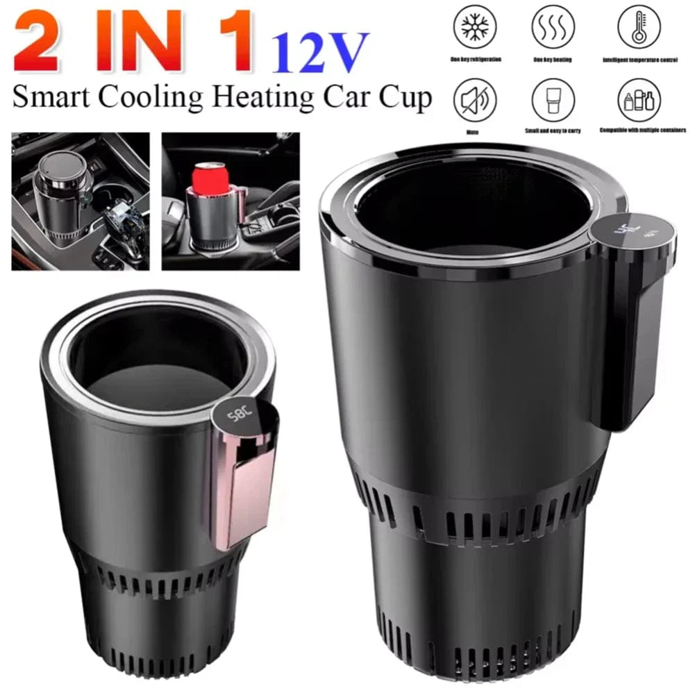 2-in-1 Portable Smart Car Cup Cooler & Warmer