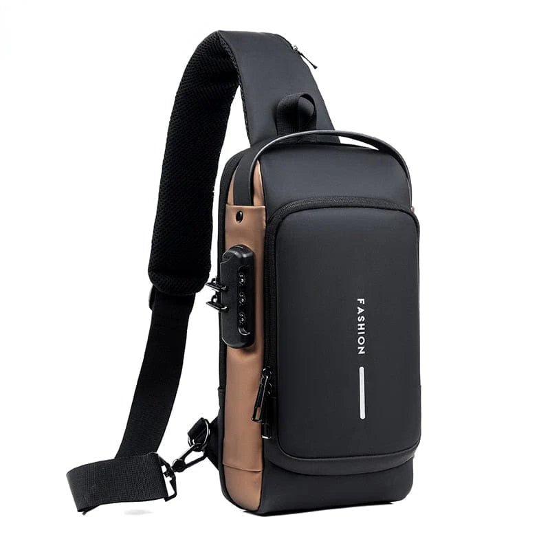 Anti-Theft USB Charging Crossbody Sling Bag